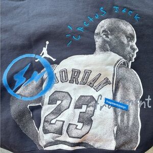 Jordan xFragment xTravis Scott (Cactus Jack) Black One of a Kind Hoodie Mens XL